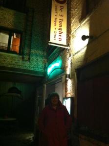 me outside the Tapas restaurant