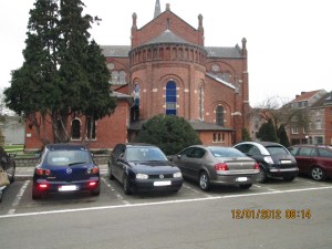 a beautiful church as we parked our car on way to lunch
