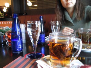 Tea and still water in Ghent