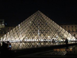 The main pyramid at the Louvre is where you actually enter and exit!