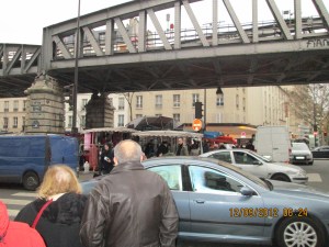 an open air market on Sundays only just outside our Paris hotel!