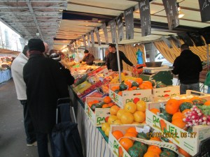 an open air market on Sundays only just outside our Paris hotel!