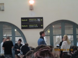 sadly...departing Paris to London