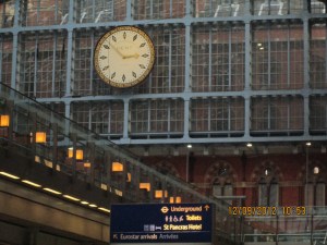 Arrived in London from Paris!