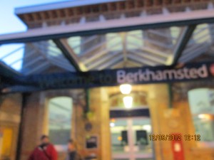 Berkhamsted Station - we successfully arrived!