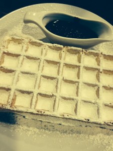 Belgian Waffle with Chocolate sauce