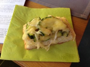 Ciabatte withe Corgettes and Cheese