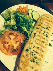 Goat Cheese and Sun Dried Tomato Panini