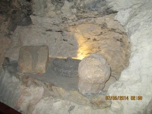 Bet Sahour, just outside of Bethlehem: Shepherd's Fields--the cave, supposedly where Jesus lay