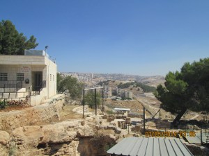 Bet Sahour, just outside of Bethlehem: Shepherd's Fields--excavation of prior monastery..where they pressed olives into olive oil