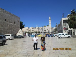 Bethlehem; walking to Church of the Nativity