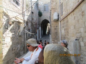 Walking in Muslim Quarter of East Jerusalem