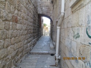 Walking in Muslim Quarter of East Jerusalem