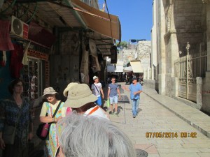 Walking in Muslim Quarter of East Jerusalem