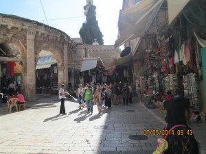 Walking in Muslim Quarter of East Jerusalem