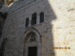 Entering Church of Holy Sepulchre