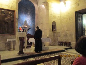 Church of Holy Sepulchre; attending Mass in Italian!